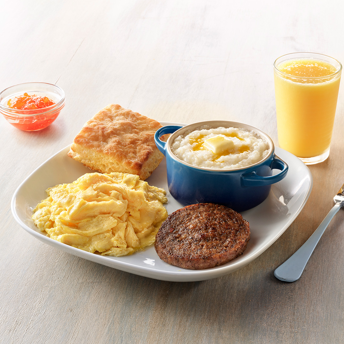 KJs Scrambled Eggs Sausage Grits 7-23_0082